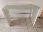 Dressoir hoogglans wit, Ophalen, 100 tot 150 cm, 25 tot 50 cm, Glas