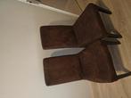 6 bruine eetstoelen, Ophalen, Gebruikt, Bruin, Vijf, Zes of meer stoelen