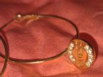 Guess creolen goudkleurig met steentjes, Ophalen of Verzenden, Zo goed als nieuw, Goud, Zilver