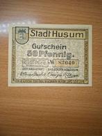 Duits Notgeld Husum Noodgeld, Ophalen of Verzenden, Duitsland