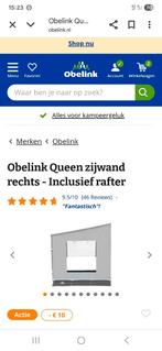 Obelink Queen zijwand rechts., Caravans en Kamperen, Ophalen, Zo goed als nieuw