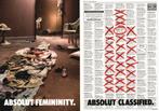2x Absolut vodka cards *Absolut-Femeninity & Abs Classified, Verzenden, 1980 tot heden, Ongelopen, Cultuur en Media