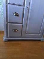 Meidenkast ,volledig eiken, taupe kleur geverfd, Huis en Inrichting, Kasten | Overige, Ophalen, Zo goed als nieuw