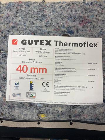 Gutex Thermoflex Houtvezel Isolatie 40mm - Nieuw beschikbaar voor biedingen