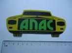 sticker oud ANAC auto automobilisten club oldtimer retro car, Verzenden, Zo goed als nieuw, Bedrijf of Vereniging