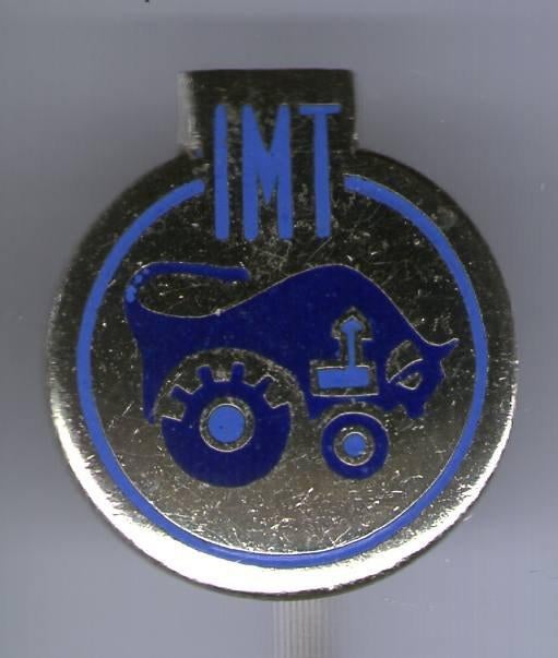IMT tractor blauw op zilverkleurig speldje ( E_149 ), Verzenden, Zo goed als nieuw, Transport, Speldje of Pin