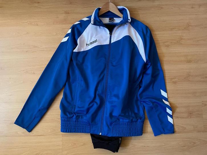 Trainingspak merk: Hummel, Kleding | Heren, Sportkleding, Nieuw, Algemeen, Maat 52/54 (L), Blauw, Verzenden