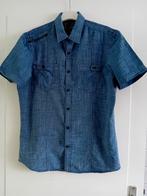 Nog heel mooie blauwe blouse met korte mouw maat  39/40, Blauw, Angelo Litrico, Zo goed als nieuw, Halswijdte 39/40 (M)