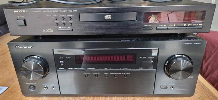 Stereo Pioneer met CD speler Rotel en 2 x Canton boxen, Audio, Tv en Foto, Versterkers en Receivers, Gebruikt, Stereo, Minder dan 60 watt