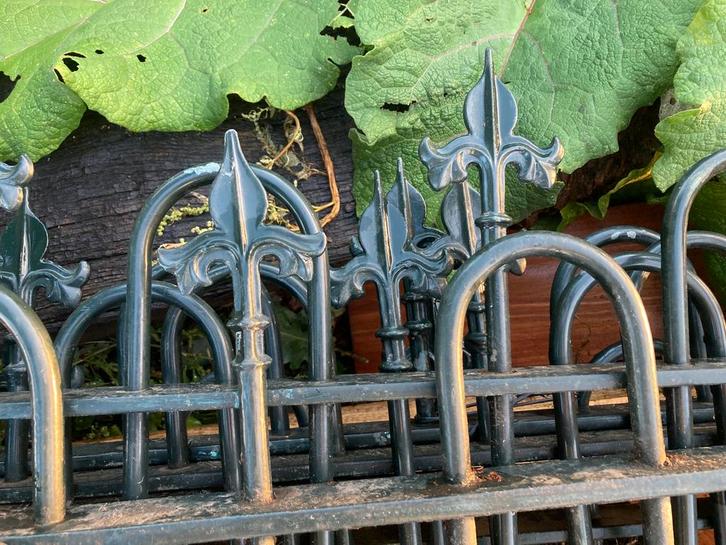 Hekwerk donkergroen groen 10,5 meter 100cm palen gaas xxl, Tuin en Terras, Tuinhekken en Hekwerk, Gebruikt, Sierhekwerk, IJzer