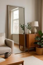 Prachtig Grote Spiegel Wandspiegel Grijs/Chromen Lijst 80x1, Huis en Inrichting, Woonaccessoires | Spiegels, Ophalen of Verzenden