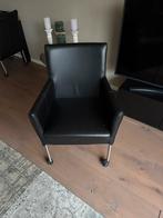 4 eetkamerstoelen op wielen, Ophalen, Zwart, Vier