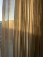 Luxe doorschijnende gordijnen Beige Veneta, Ophalen of Verzenden, Beige, 200 cm of meer, 200 cm of meer