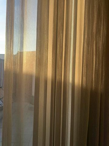 Luxe doorschijnende gordijnen Beige Veneta beschikbaar voor biedingen