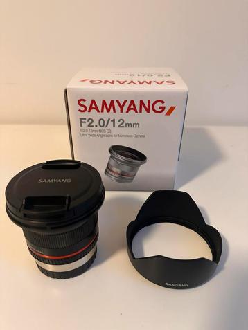 Samyang f2.0/12mm Fuji X lens beschikbaar voor biedingen