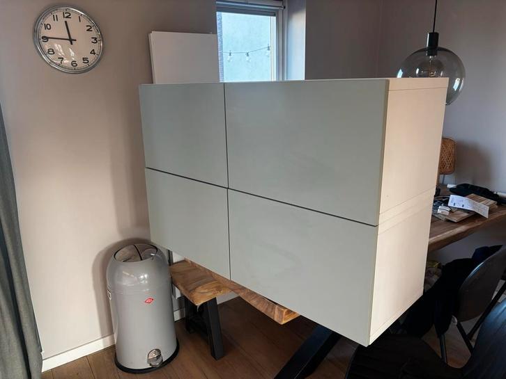 4x Besta kastjes met Hjortviken Deuren, Huis en Inrichting, Kasten | Dressoirs, Zo goed als nieuw, 150 tot 200 cm, 25 tot 50 cm