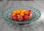 vintage fruitschaal in dik opengewerkt glas, Antiek en Kunst, Antiek | Glas en Kristal, Ophalen of Verzenden