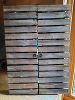 Houten spiegel met deurtjes open klapbaar, Ophalen, Minder dan 50 cm, Gebruikt, Minder dan 100 cm