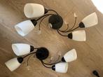 2x Plafondlampen met witte kappen-Per stuk te koop, Ophalen, Zo goed als nieuw, Glas, Traditioneel
