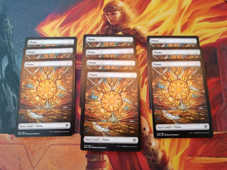Set 10 DMU plains - zeldzaam, Hobby en Vrije tijd, Verzamelkaartspellen | Magic the Gathering, Zo goed als nieuw, Losse kaart