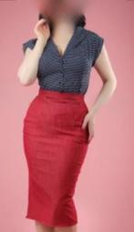 TOPVINTAGE TOP VINTAGE RETRO MISS CANDYFLOSS DENIM ROK S 36, Nieuw, Maat 36 (S), MISS CANDYFLOSS, Ophalen of Verzenden