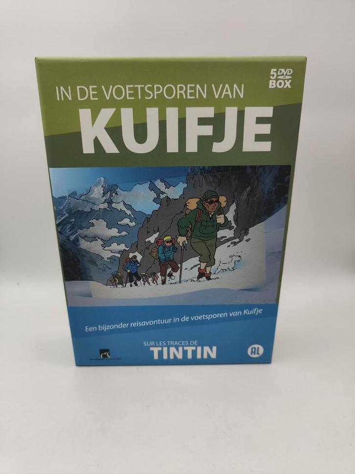 Kuifje - In de Voetsporen van - 5 DVD Box - Topstaat!, Cd's en Dvd's, Dvd's | Tv en Series, Zo goed als nieuw, Actie en Avontuur