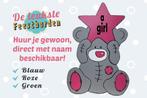 Geboortebord Beer met ster roze geboorteborden huren meisje, Ophalen, Zo goed als nieuw, Geboortebord