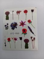 Velletje nagel water decals stickers STZ-950 bloem paars bla, Nieuw, Toebehoren, Handen en Nagels, Paars