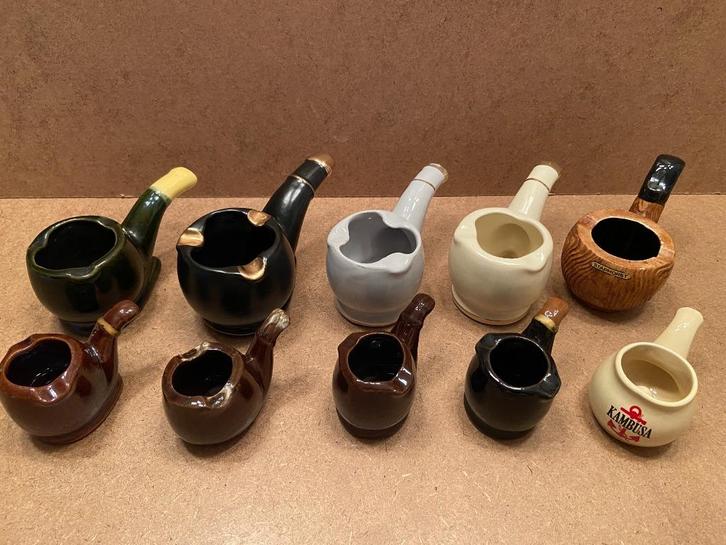 Pijp Asbakken – Vintage & Nostalgie (vanaf €5, Asbak, Roken), Verzamelen, Rookartikelen, Aanstekers en Luciferdoosjes, Zo goed als nieuw