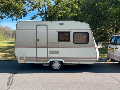 Mooie Dethleffs 390 New Line ( 1992 ) 2e eigenaar, Caravans en Kamperen, Caravans, Bedrijf, tot en met 4, 750 - 1000 kg, Treinzit
