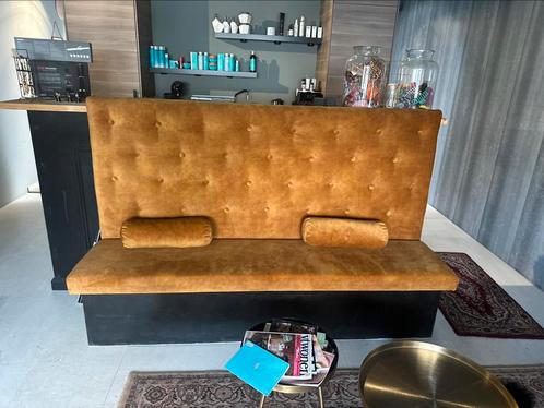 Velver Eettafel bank met opberg ruimte, Huis en Inrichting, Banken | Sofa's en Chaises Longues, Zo goed als nieuw, 250 tot 300 cm