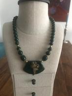 Ketting groen jaren 70, Groen, Kunststof, Gebruikt, Ophalen of Verzenden