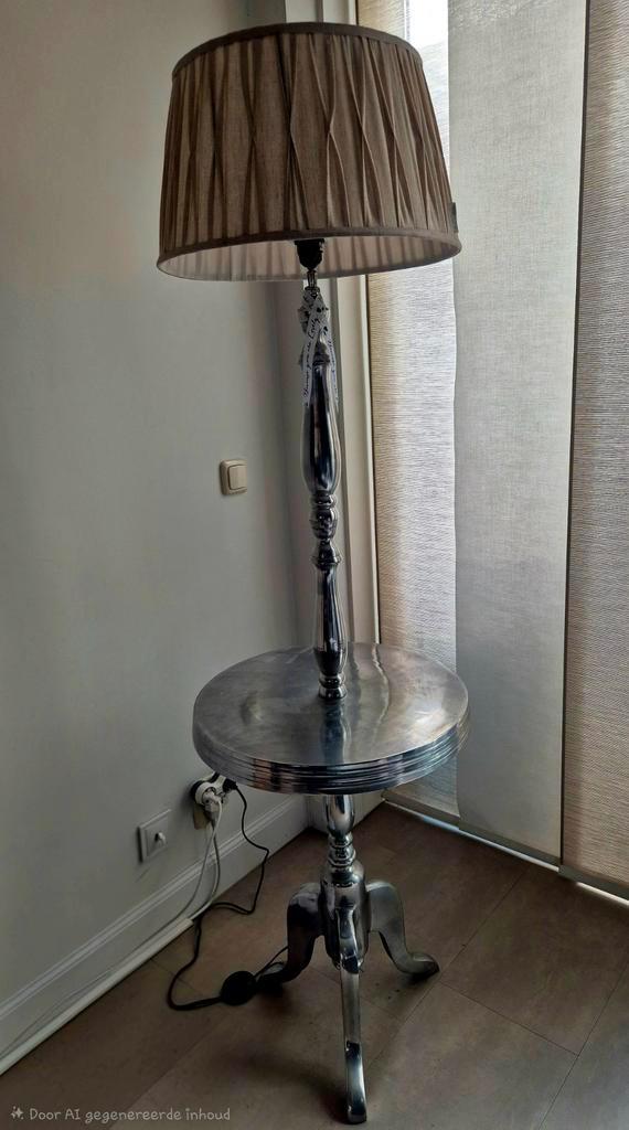 Riviera Maison Winston Winetable Vloerlamp, Huis en Inrichting, Lampen | Vloerlampen, Zo goed als nieuw, 100 tot 150 cm, Metaal