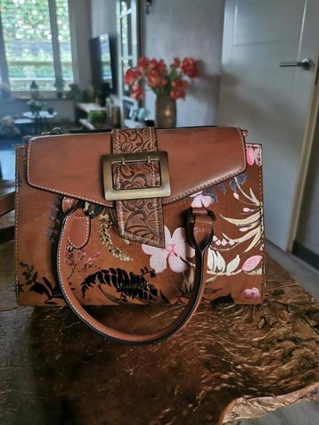 Laura Vita Handtas/Schoudertas met Bloemenprint beschikbaar voor biedingen