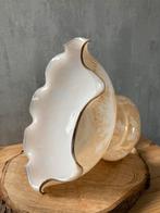 Vintage opaline lampenkap, parelmoer, Huis en Inrichting, Lampen | Lampenkappen, Wit, Rond, Ophalen of Verzenden, Zo goed als nieuw