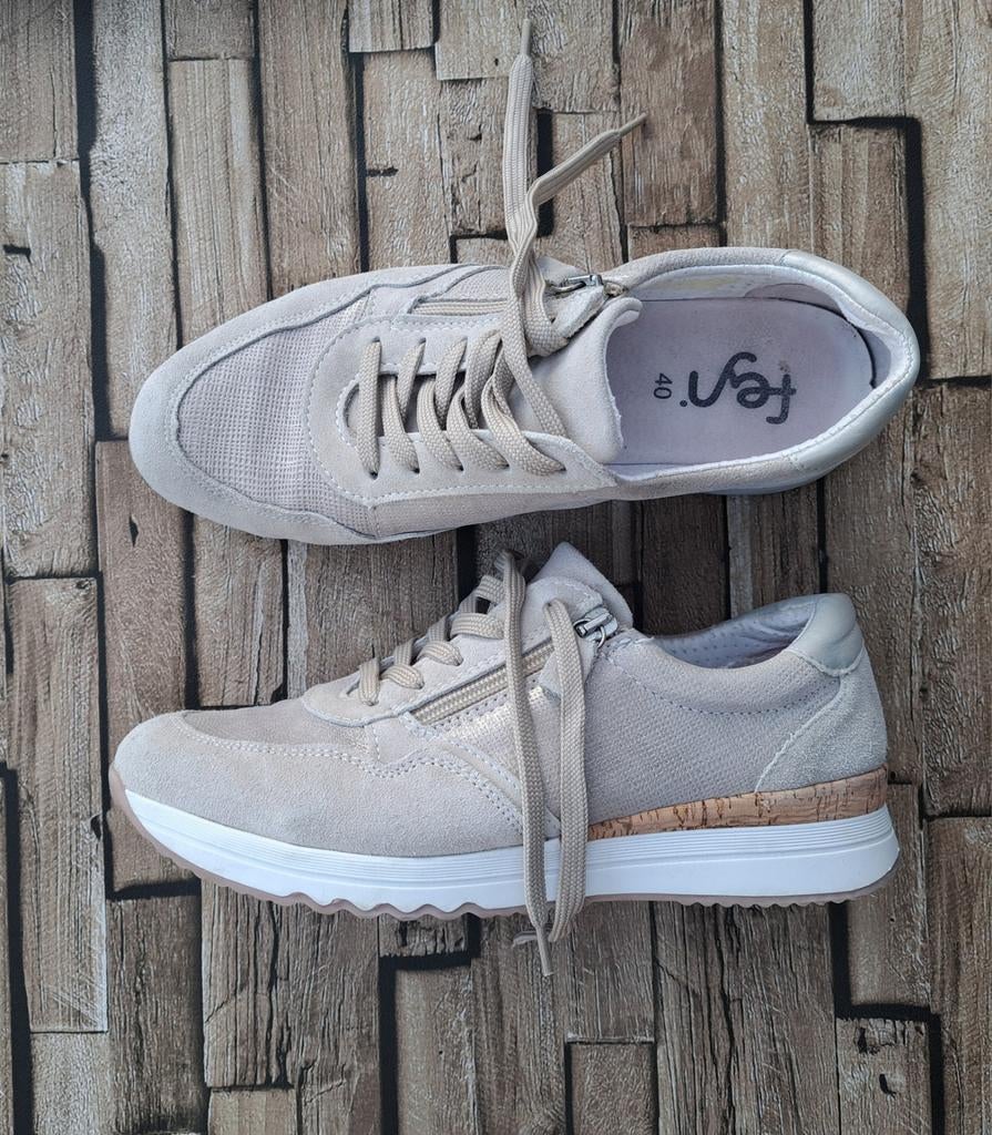 Feyn- als nieuw sportieve sneakers, 40, Feyn, Verzenden, Grijs, Sneakers of Gympen