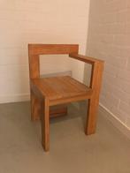 Vintage Steltman Spectrum style cubist chair wood, Ophalen of Verzenden