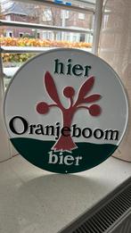 Oud plastic reclamebord Oranjeboom bier Cafe kroeg mancave, Verzamelen, Biermerken, Ophalen of Verzenden, Zo goed als nieuw, Reclamebord, Plaat of Schild