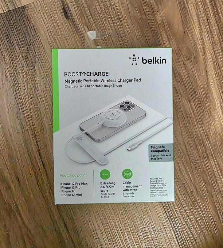 Belkin Boost Charge Draadloze Oplader, Telecommunicatie, Mobiele telefoons | Telefoon-opladers, Nieuw, Apple iPhone, Ophalen of Verzenden