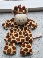 Knuffeldoek Gino de giraffe giraf merk Tiamo bruin creme, Ophalen of Verzenden, Zo goed als nieuw, Overige typen