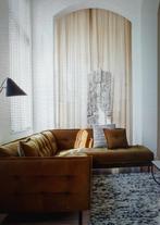 Hoekbank Bella 3 zits verbonden aan 2 zits sofa Ottomane, Ophalen, Gebruikt, Stof, Modern classic