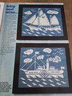 borduurpatroon schip moet zeilen, Hobby en Vrije tijd, Borduren en Borduurmachines, Ophalen of Verzenden, Zo goed als nieuw, Handborduren
