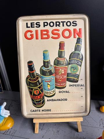 Vintage Gibson Port reclamebord 1936 beschikbaar voor biedingen