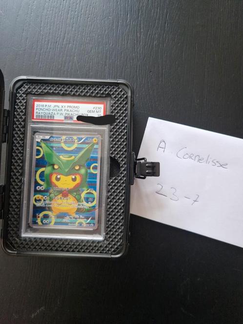 Pikachu poncho rayquaza psa10 pokemon, Hobby en Vrije tijd, Verzamelkaartspellen | Pokémon, Zo goed als nieuw, Losse kaart, Ophalen