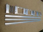 Set alu combi freesmal scharnieren+rail 4x 76/89 -vernieuwd-, Doe-het-zelf en Verbouw, Verzenden, Nieuw