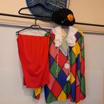 Clownspak / Clownskostuum - Volwassenen - Carnaval, Kleding | Dames, Ophalen, Carnaval, Maat 42/44 (L), Zo goed als nieuw