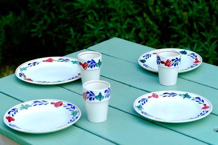 Boerenbont servies, Huis en Inrichting, Keuken | Servies, Zo goed als nieuw, Overige typen, Boerenbont, Aardewerk, Ophalen of Verzenden