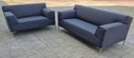 Design On Stock Bloq Bankstel 2,5 + 1,5  stof antraciet, Driepersoons, 75 tot 100 cm, Ophalen of Verzenden, Zo goed als nieuw