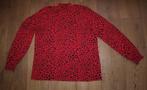 Rode Longsleeve met Colletje en Panterprint (M), Maat 38/40 (M), Ophalen of Verzenden, Lange mouw, Rood