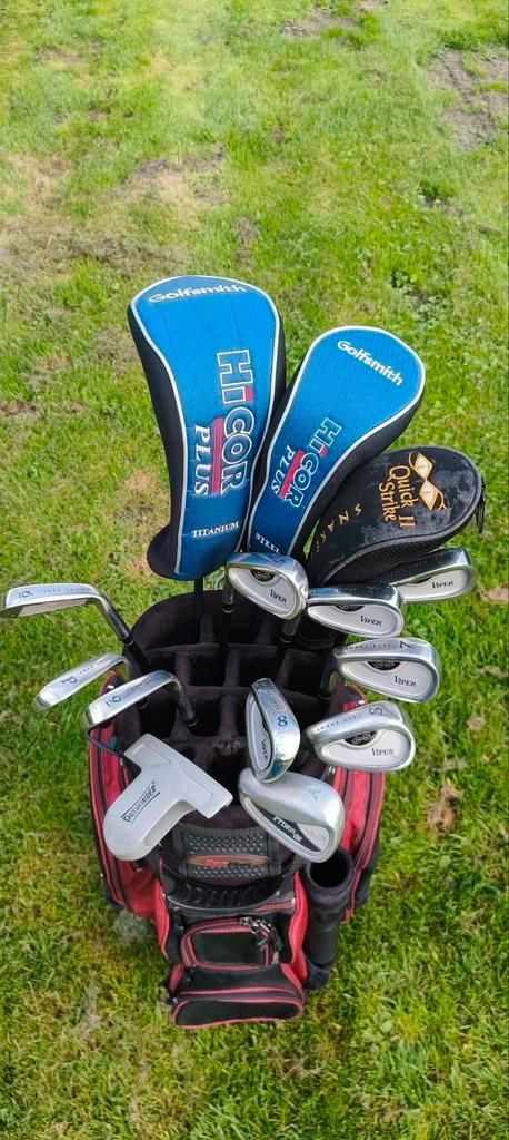 Complete Linkshandige Snake Eyes Jumbo Golfset – BagBoy Tas, Sport en Fitness, Golf, Zo goed als nieuw, Set, Overige merken, Ophalen of Verzenden